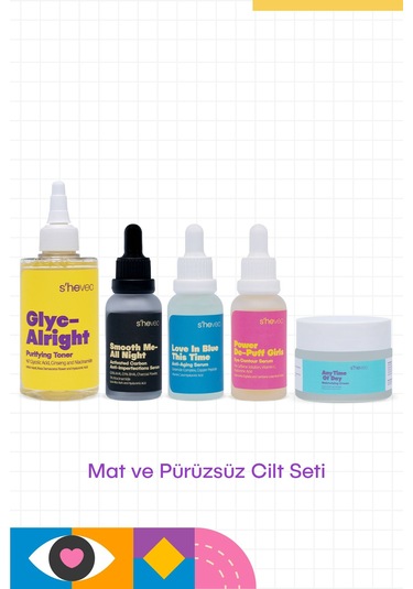 Mat Ve Pürüzsüz Cilt Seti