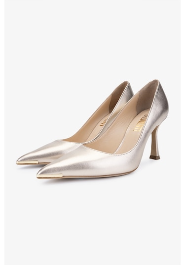 Valmenti Kastin Kadın Gold Hakiki Deri Topuklu Ayakkabı 613 27695 Bn Ayk Y24 Altın