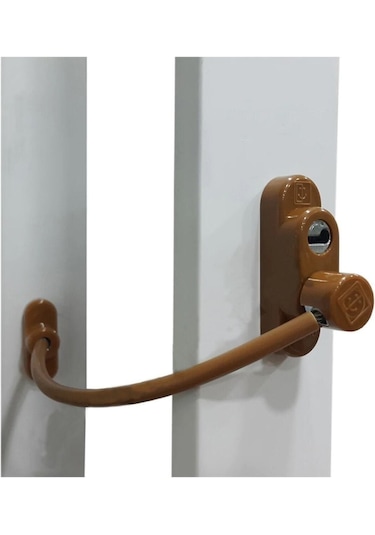 Penkid Çelik Halatlı Pvc Emniyet Çocuk Güvenlik Kilidi Açık Kahve Çok Renkli