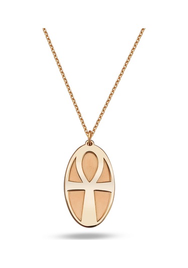 Ankh Gümüş Kolye Rose