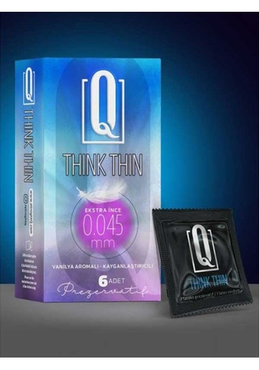 Q Think Thin Ekstra İnce Prezervatif 6'lı
