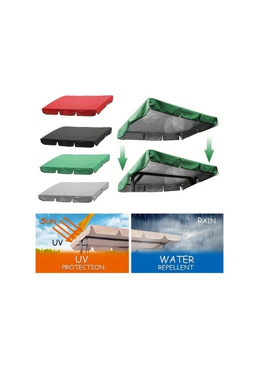 Willowhaven 76.77x49.21 Inç Gri Dış Mekan Salınak Kapağı Dayanıklı Ayarlanabilir Kayışlı Bahçe Gölgelik