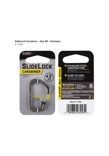 Nite Ize Slidelock Paslanmaz Çelik Karabina 2 Çok Renkli