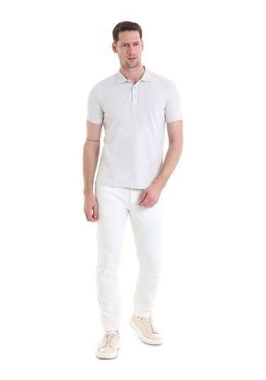 Hatemoğlu Gri Regular Fit Düz Polo Yaka Tişört 3536etc22c03 Ag1 Gri