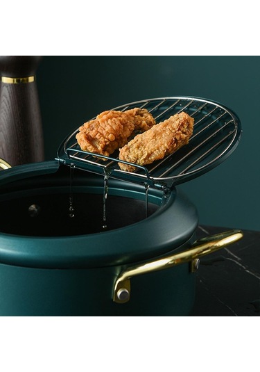 Suntek Magideal Derin Kızartma Tenceresi Japon Tempura 24cm-yeşil