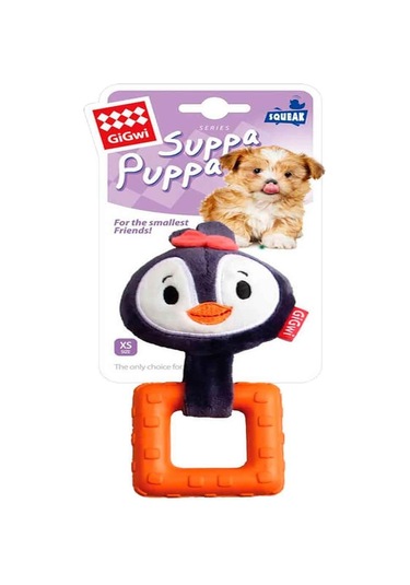 Gigwi Suppa Puppa Penguen Köpek Diş Kaşıma Oyuncağı 16 CM
