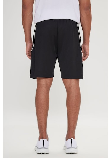 Ac&Co / Altınyıldız Classics Erkek Sıyah Standart Fit Normal Kesim Rahat Örme Şort Siyah