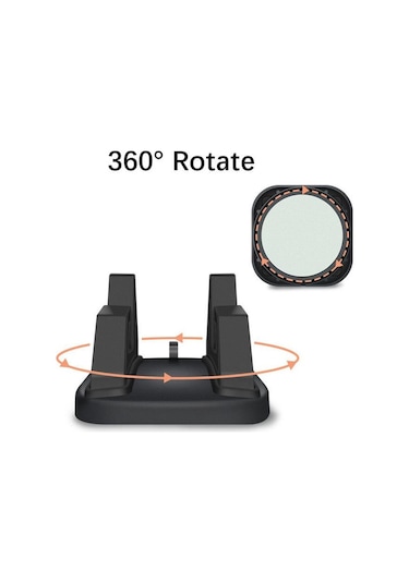 Kırmızı Vaorlo 360 Araç Telefonu Tutucu Yumuşak Silikon Kaymaz Mat Cep Telefonu Montaj Standları Destek Araba Gps Dashboard Braketi