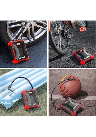 Kobb KB200 12V 150 Psi Ayarlanabilir Dijital Basınç Göstergeli Kompresör Hava Pompası