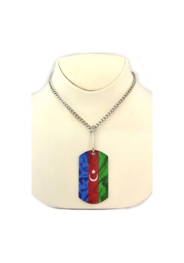 Asker Künyesi Azerbaycan Bayrak Antik Gümüş