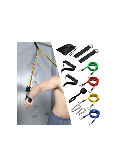 Suntek Direnç Bantları Seti Egzersiz Aletleri Ve Taşıma Renkli