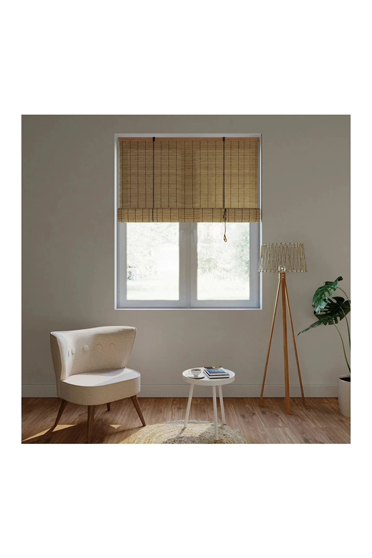 Ahşap Naturel Bambu Store Açık Kahverengi