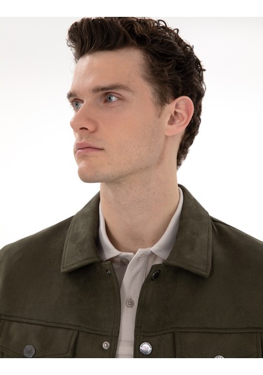 Pierre Cardin Erkek Haki Deri Mont-kaban 50312346-790 Haki