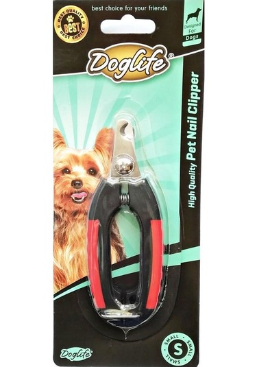 Doglife Küçük Irk Köpek Tırnak Makası Törpülü Kırmızı - Siyah 12 CM