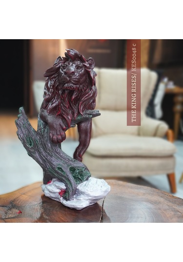 Aslan Kral Heykel Dekoratif Obje Ve Biblo, Masa Dekorasyon