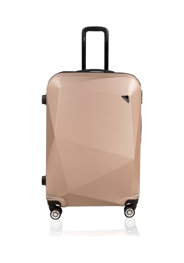 Novahub Elmas Model Gold Renk Büyük Boy Valiz Bavul Altın