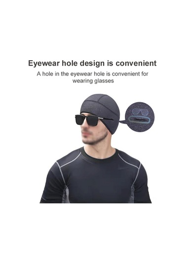 Geeroyoo Sonbahar Ve Kış Bisiklet Şapkası - Kulak Koruyucu, Gözlük Delikli, Rüzgar Önleyici, Isıtıcı, Gri Renk Gri