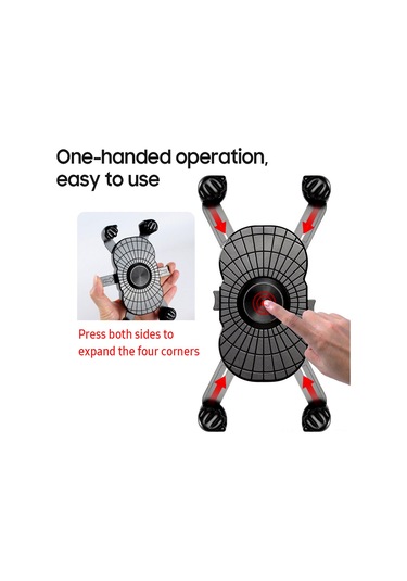 Ranyeek Motosiklet Telefon Tutucu Otomatik Kilitleme 360 Döner Sahte Yollarda Sağlam Atv Bisiklet Direksiyon Uyumlu Evrensel Telefon Tutucu