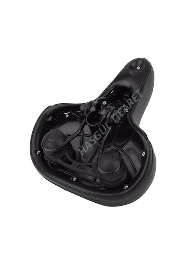 Hsgl Bisiklet Yumuşak Konforlu Sele Selle Elastomer Yaylı Mavi - Beyaz