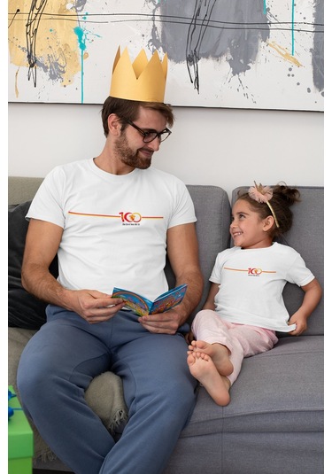 2'li Göztepe 100. Yıl - Şan Şeref Dolu 100 Yıl Kısa Kollu Bisikle Çok Renkli