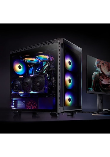 XPG Battlecruiser ARGB Tempered Glass USB 3.0 Mid Tower Kasa