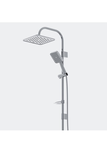 Robot Duş Seti Full Krom Tepe Duş Yağmurlama Sistemi Paslanmaz Krom
