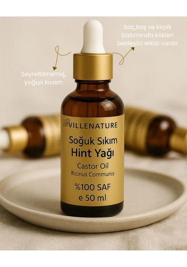 Villenature Soğuk Sıkım Hint Yağı Castor Oil Ricinus Communis 50 Ml