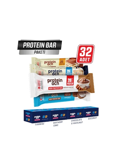 Proteinocean Protein Bar Paketi - 50 G x 32 Adet