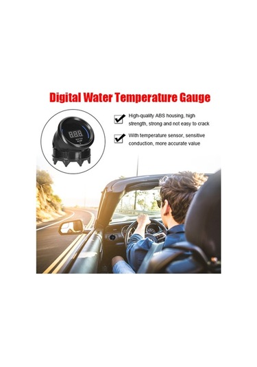 Dancemonkey 52mm Araç Su Sıcaklık, 20-120 C, Alarm, Led Ekranlı Göstergesi