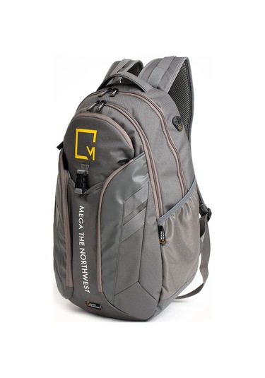 Unisex Dağcı Çantası Kamp Çantası Büyük Boy Sırt Çantası 45 30 Cm Seyahat Çantası Paraşüt Kumaş Gri