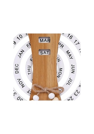 Lijinxu Ahşap Sürekli Takvim El Sanatları Masa Dönme - Dolap