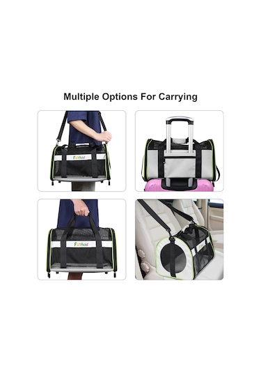 Cbtx Funadd Pet Seyahat Taşıma Çantası Omuz Katlanabilir Tote Çanta Gri