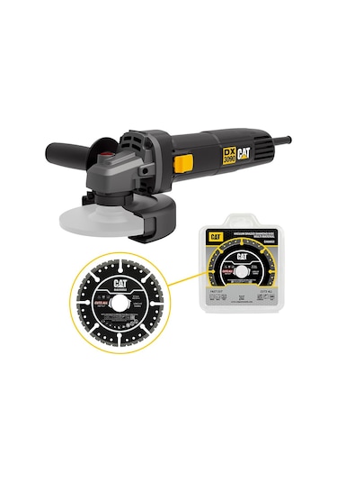 Cat DX3090 720W 125 MM Profesyonel Avuç Taşlama + DA09052 Genel Amaçlı Elmas Kesme Diski
