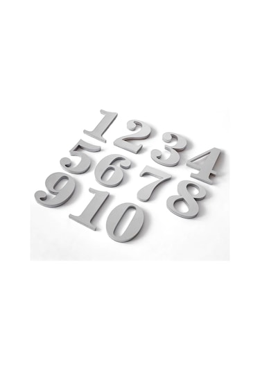 Gendec 5 Cm No 5 Yapışkanlı Metalik Gri