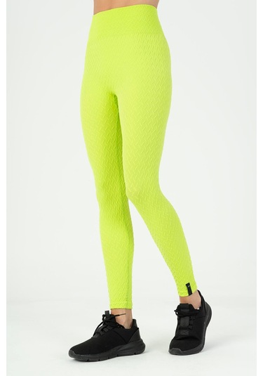 Maraton Active Slimfit Kadın Koşu Neon Yeşil Tayt 812093 Neon Yeşil