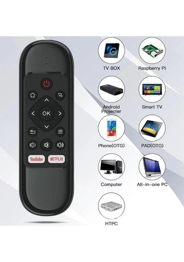 Trendooze Wechip Uzaktan Tv Tv Smart Mini Kumanda Kablosuz İçin H6 Box Android İi