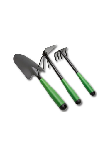 3 Parça Bahçe Seti - Çapa Tırmık Kazma Set 5332