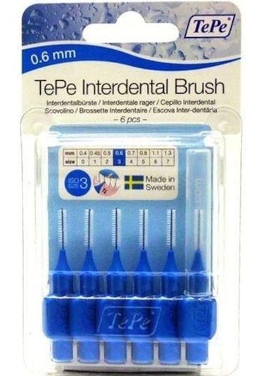 Tepe Interdental Arayüz Fırçası 6'lı 0.6 MM