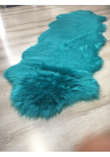 Doğuş Peluş Halı Apost Turkuaz 75 x 200Cm Post Halı Yolluk