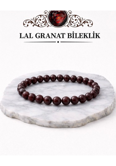 Lal Granat Doğaltaş Bileklik Diğer