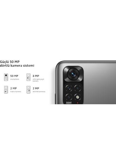 Xiaomi Redmi Note 11 4 GB 128 GB (Xiaomi Türkiye Garantili)