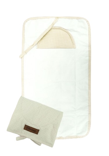 Mordesign Bebek Çanta Alt Açma Minderi Alt Değiştirme Pedi Taşınabilir Bakım Örtüsü Care Serisi, Kahve