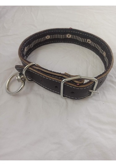 Kozaklı Deri Köpek Tasması Siyah 60 x 65 x 70 CM Siyah