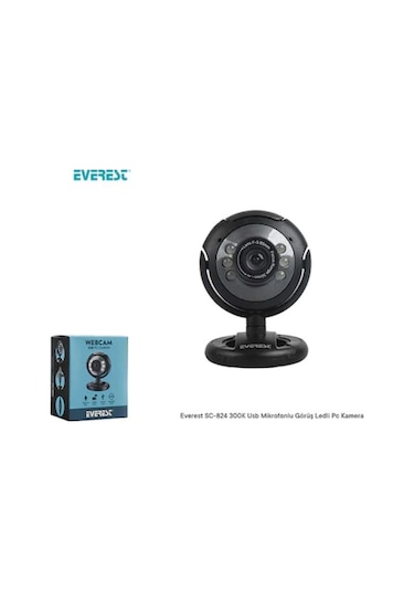 Everest SC-824 300K Usb Mikrofonlu Görüş Ledli Webcam