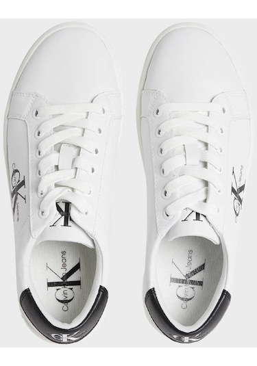Calvin Klein Bayan Ayakkabı Yw0yw01269 Ybr Beyaz-siyah Beyaz - Siyah