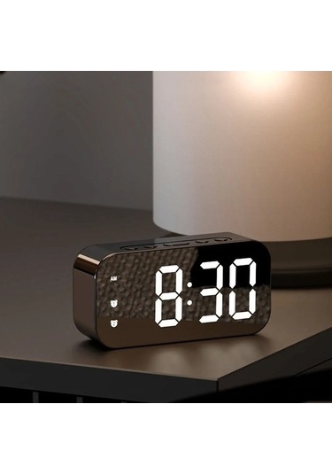 Trendooze Sıcaklık Ses Ses Saati Saat Led Kontrolü Kontrolü Çalar Bq Fd