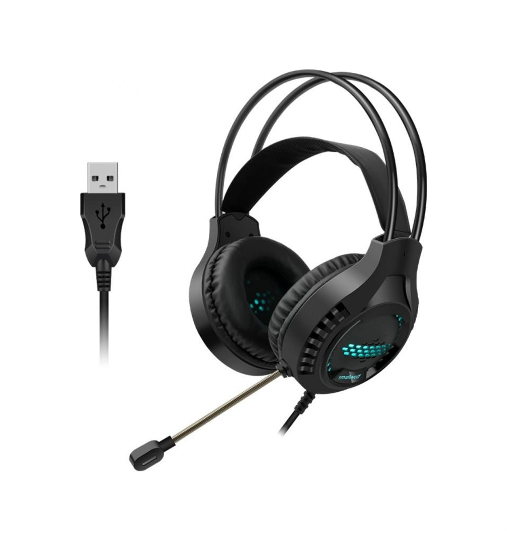 Sones Smailwolf Ak3 Kulaklık Oyun Kulaklığı Kablolu Işıklı Masaüstü Bilgisayar Kulaklığı, Stil: Usb Tek Fiş