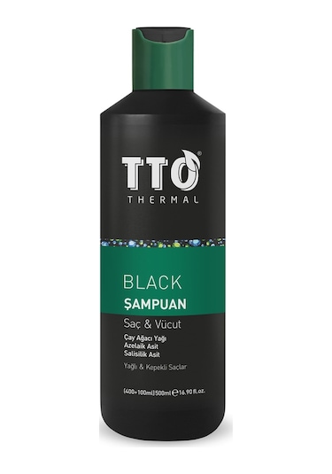 Tto Thermal Black Saç ve Vücut Şampuanı 500 ML