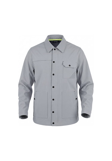 Goffra Erkek Metropole Modern Regular Fit Su İtici Teknik Ceket Gri M601-r0501-01