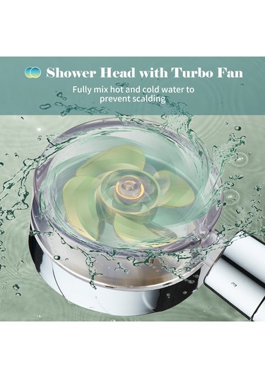 Vkemall Altın Turbo Şov Başlığı: Filtreli, Akışı Ayarlanabilir, Tek Tuşlu Durdurma Ve 360 Döner, Basınç Artırıcı Banyo Şov Başkanı Altın